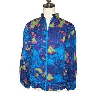 Ashro Blue Pink Rayon Jacket Full Zip India Full Sleeves